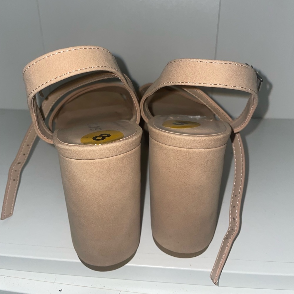 Nude platform heels flesh tone heels beige heels - Picture 5 of 7